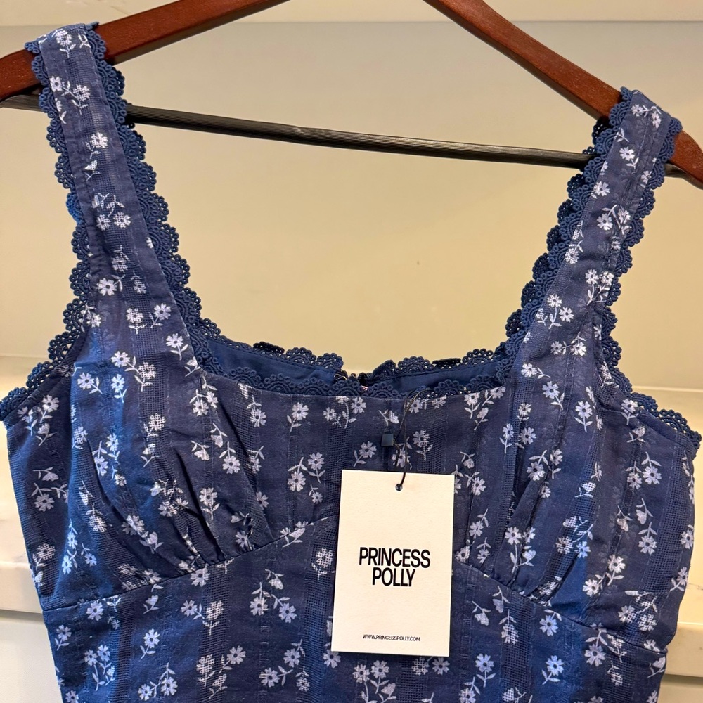 Princess Polly Dasha Mini Dress Floral Navy